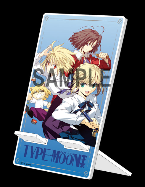 『TYPE-MOONエース』表紙イラスト アクリルスマホスタンド〈式&アルクェイド&セイバー〉